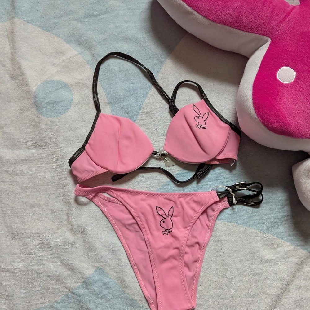 PLAYBOY Pink Bikini Set